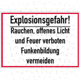 Explosionsgefahren- Schilder