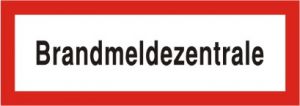 Schild - Brandmeldezentrale