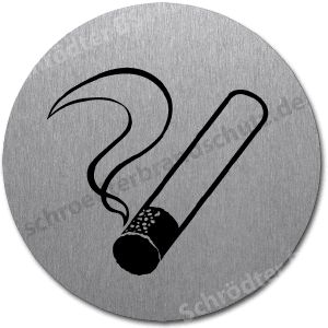 Symbolschilder Raumkennzeichnung 10x10cm Rauchen gestattet 
