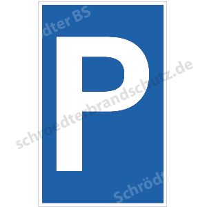 Symbolschild - Parkplatz