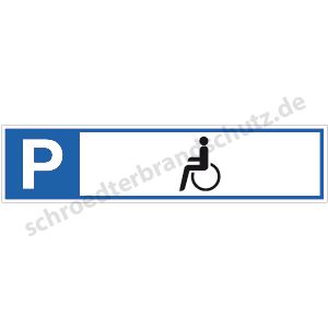 Parkplatzreservierschild - mit Symbol 