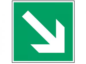 Fluchtwegzeichen - Richtungsangabe aufwärts oder abwärts