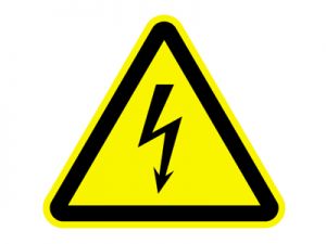 Warnzeichen - Warnung vor elektrischer Spannung
