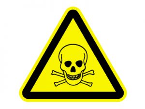 Warnzeichen - Warnung vor giftigen Stoffen