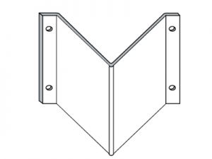 Winkel-(Nasen)-schild (200x200 mm, neutral)