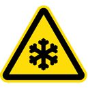 Warnzeichen - Warnung vor Kälte