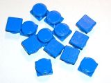 Siegelplomben 1000 Stck. einseitig, eckig (8mm, Kunststoff) Siegelplomben 1000 Stck. einseitig, eckig (8mm, Kunststoff)