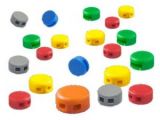 Kunststoffplomben (8mm), 1000 Stück, versch. Farben Kunststoffplomben (8mm), 1000 Stück, versch. Farben