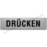 Textschild - Drücken