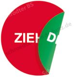 Türschild ZIEHEN + DRÜCKEN