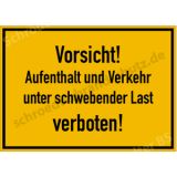 Baustellenschild - Vorsicht! Aufenthalt und Verkehr...