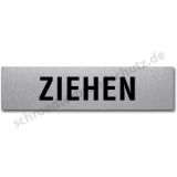 Textschild- ZIEHEN