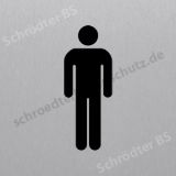 Eleganter Wegweiser- WC HERREN