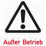 Zubehör - Set für Warnaufsteller Außer Betrieb