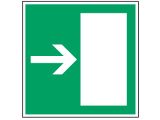 Fluchtwegzeichen - Rettungsweg links oder rechts