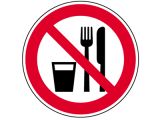 Verbotsschild - Essen und Trinken verboten