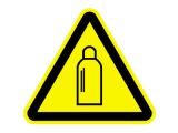 Warnzeichen - Warnung vor Gasflaschen