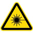 Warnzeichen - Warnung vor Laserstrahl
